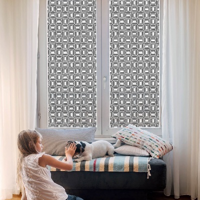 Coloured glass film for windows Energetic pattern