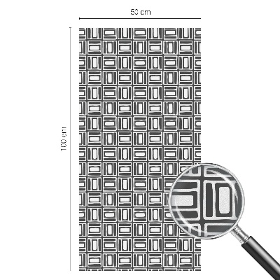 Coloured glass film for windows Energetic pattern