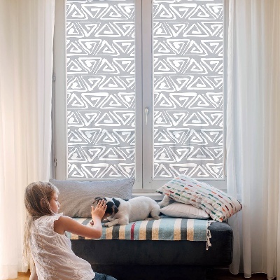 Decorative window film stained glass design Geometric minimalism