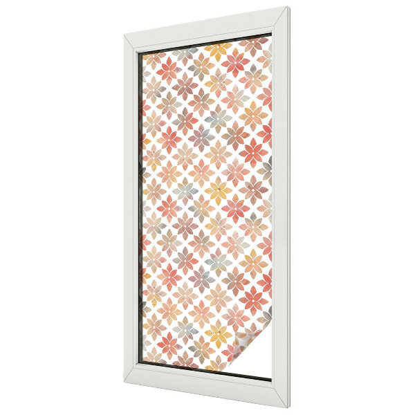 Patterned window film stained glass Floral beauty