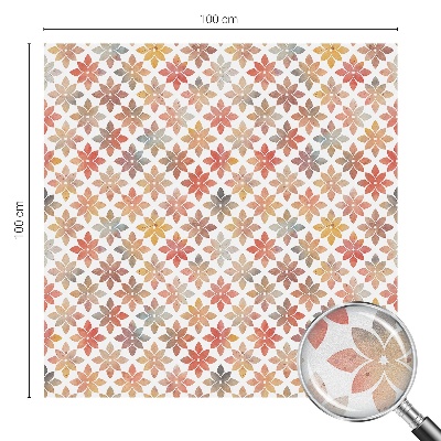 Patterned window film stained glass Floral beauty