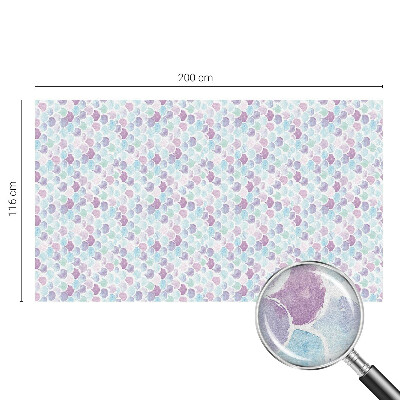 Frosted window film with stained glass pattern Pastel dots
