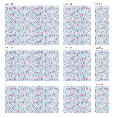 Frosted window film with stained glass pattern Pastel dots