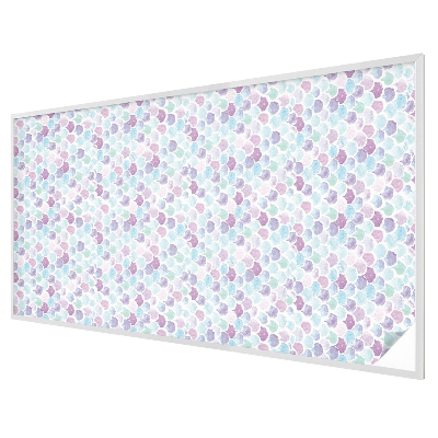 Frosted window film with stained glass pattern Pastel dots