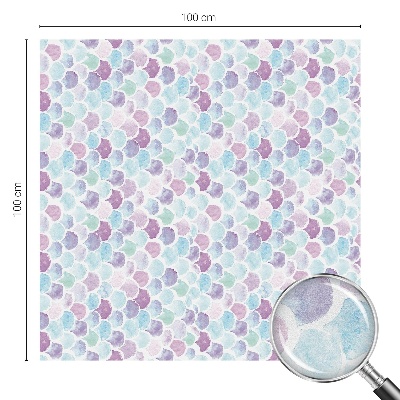 Frosted window film with stained glass pattern Pastel dots