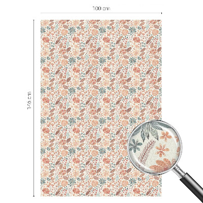 Coloured glass film for windows Floral arrangement