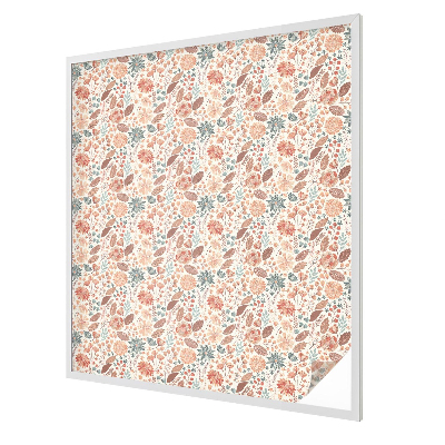 Coloured glass film for windows Floral arrangement