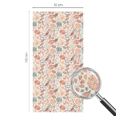 Coloured glass film for windows Floral arrangement