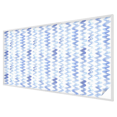 Decorative window film stained glass design Blue waves