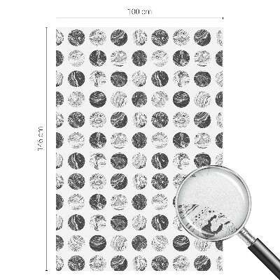 Privacy window film stained glass effect Marble elegance