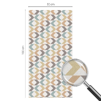 Coloured glass film for windows Geometric rhombuses