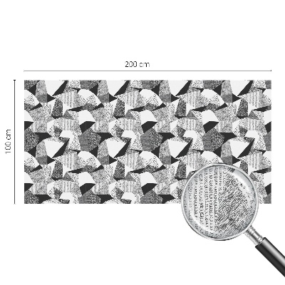 Frosted window film with stained glass pattern Geometric figures