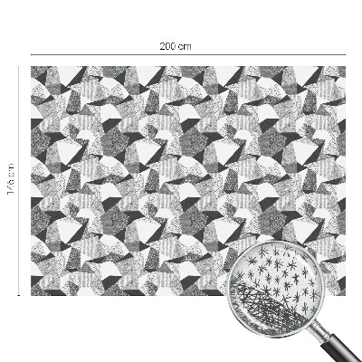 Frosted window film with stained glass pattern Geometric figures