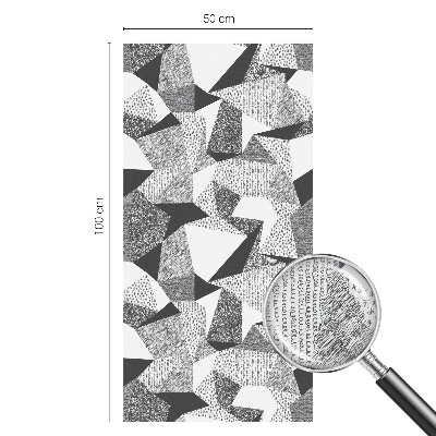 Frosted window film with stained glass pattern Geometric figures