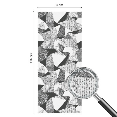 Frosted window film with stained glass pattern Geometric figures