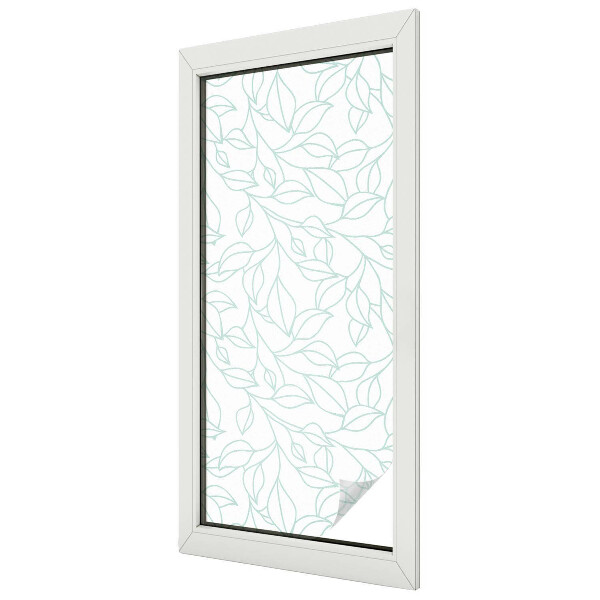 Patterned window film stained glass Delicate leaves
