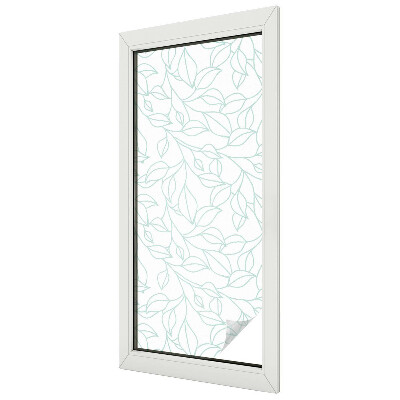 Patterned window film stained glass Delicate leaves