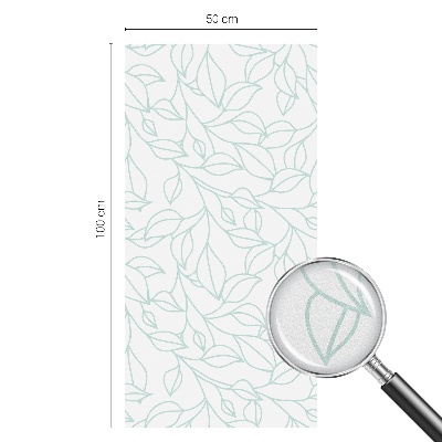 Patterned window film stained glass Delicate leaves