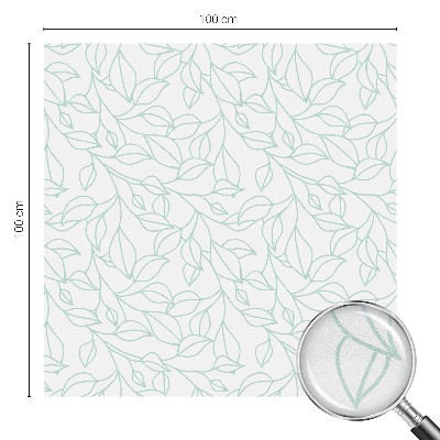 Patterned window film stained glass Delicate leaves