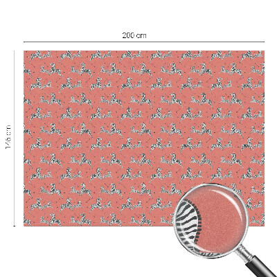 Patterned window film stained glass Zebra motif