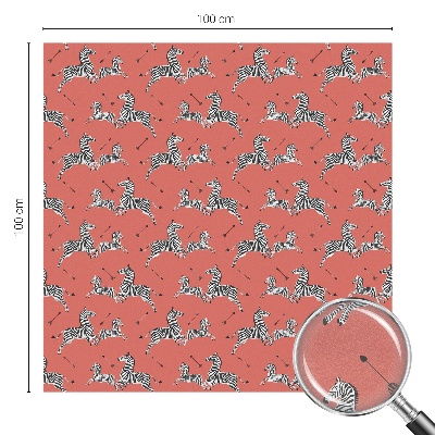 Patterned window film stained glass Zebra motif