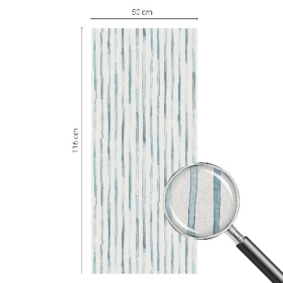 Decorative window film stained glass design Vertical stripes