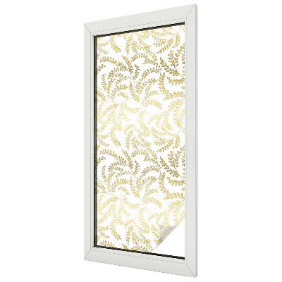 Frosted window film with stained glass pattern Plant pattern