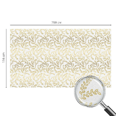 Frosted window film with stained glass pattern Plant pattern