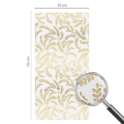 Frosted window film with stained glass pattern Plant pattern