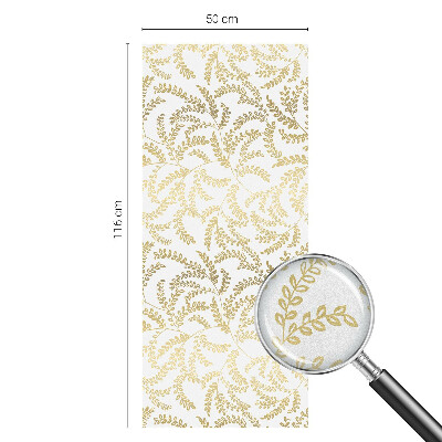 Frosted window film with stained glass pattern Plant pattern