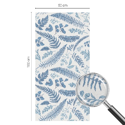 Patterned window film stained glass Botanical pattern