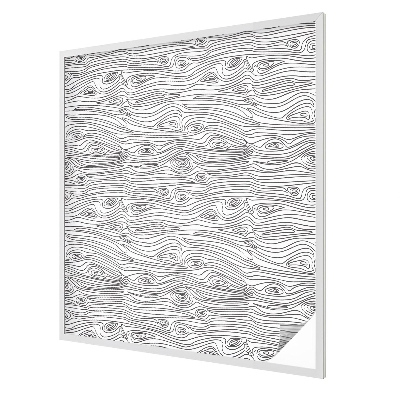 Coloured glass film for windows Wood lines