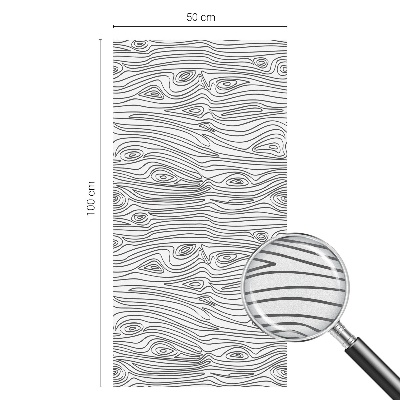 Coloured glass film for windows Wood lines