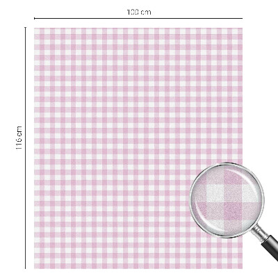 Privacy window film stained glass effect Pastel check