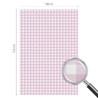 Privacy window film stained glass effect Pastel check