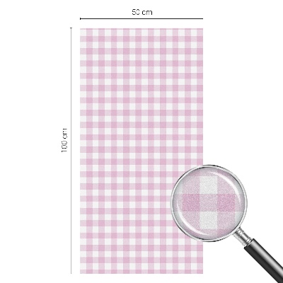 Privacy window film stained glass effect Pastel check