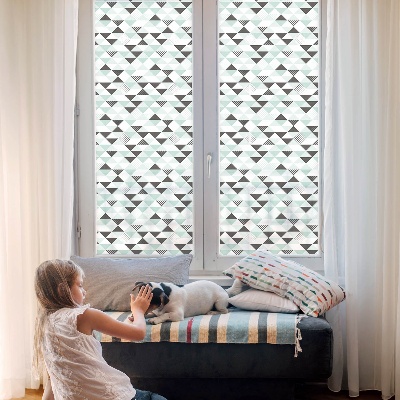 Patterned window film stained glass Triangular patterns