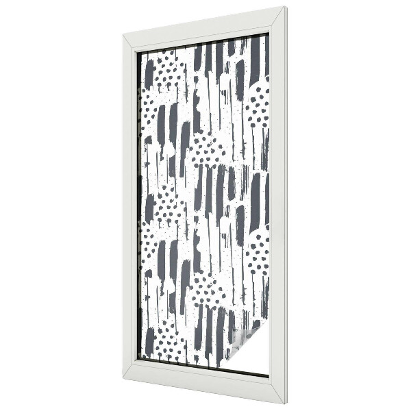 Coloured glass film for windows Stripes and dots