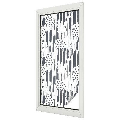 Coloured glass film for windows Stripes and dots