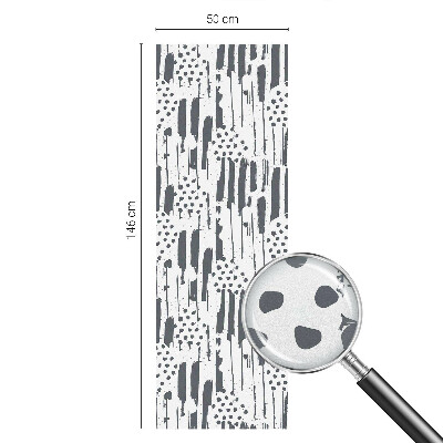 Coloured glass film for windows Stripes and dots