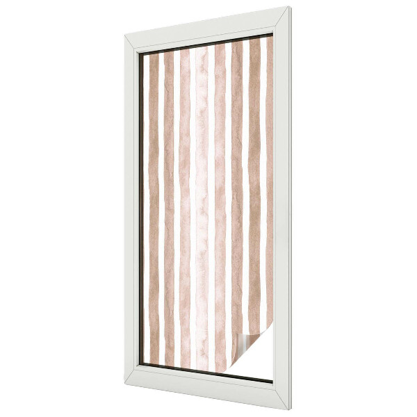 Decorative window film stained glass design Brown belts