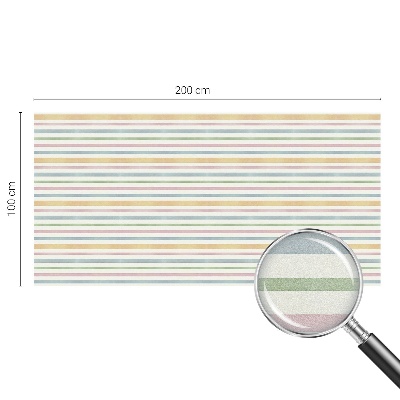 Privacy window film stained glass effect Pastel stripes