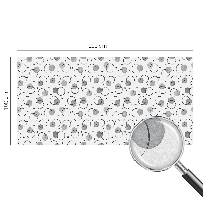 Frosted window film with stained glass pattern Gray wheels