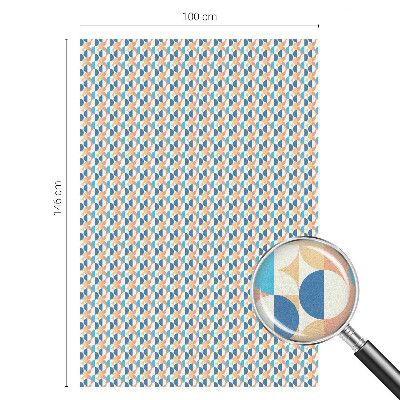Coloured glass film for windows Geometric symmetry