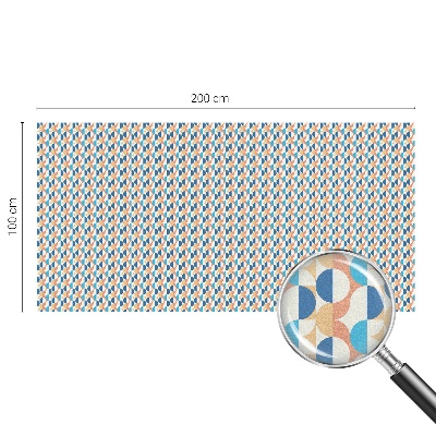Coloured glass film for windows Geometric symmetry
