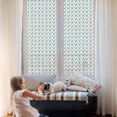 Coloured glass film for windows Geometric symmetry
