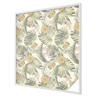 Decorative window film stained glass design Tropical theme