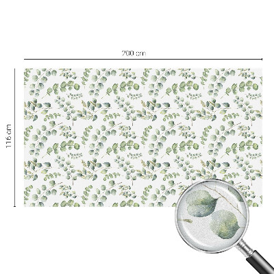 Privacy window film stained glass effect Botanical leaves