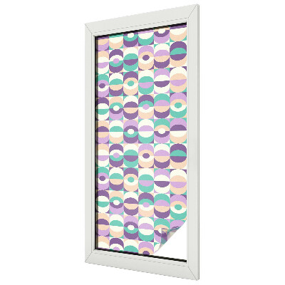 Privacy window film stained glass effect Colorful patterns