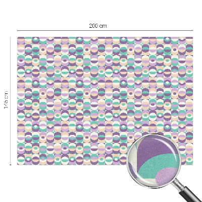 Privacy window film stained glass effect Colorful patterns